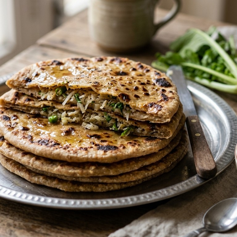 Muli ke paratha (koekjes met radijs) recept