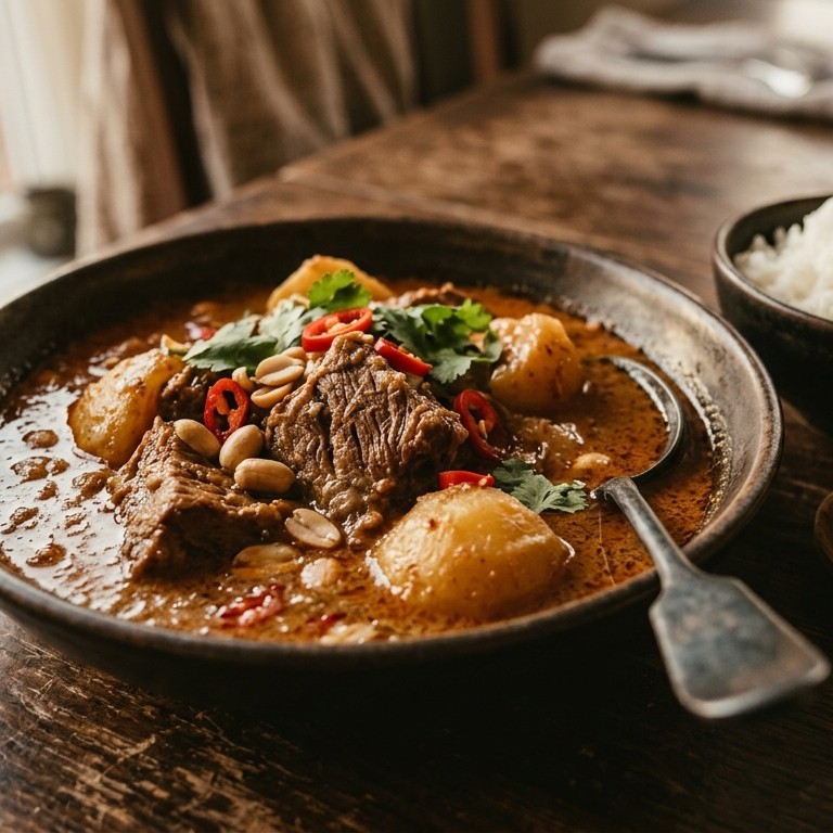 Mussenman curry recept