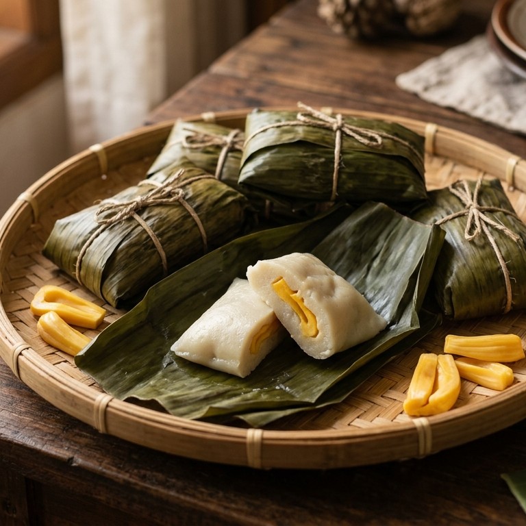 Nagasari nangka (Gestoomde pakketjes met nangka) recept