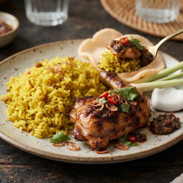 Nasi Koening met tjotjo ajam recept