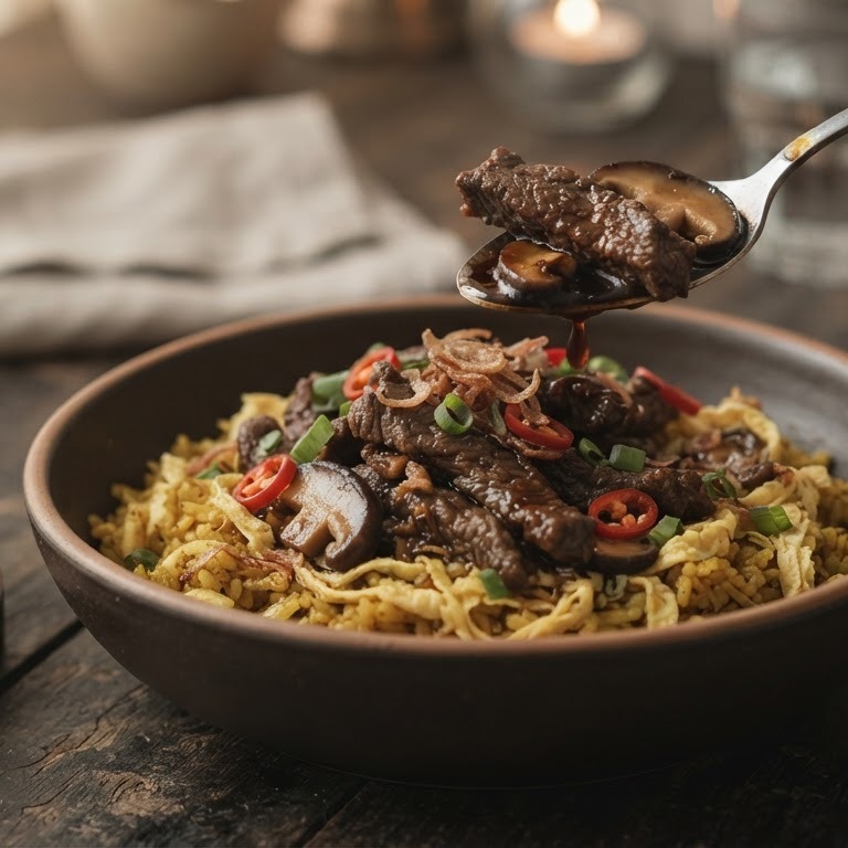 Nasi met riblappen recept