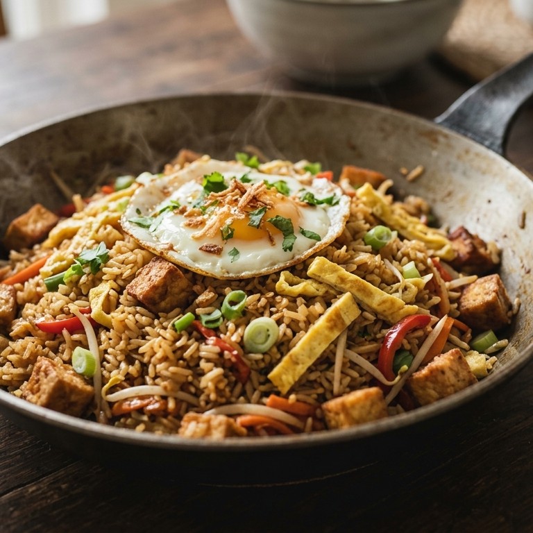 Nasi met tofu en ei recept