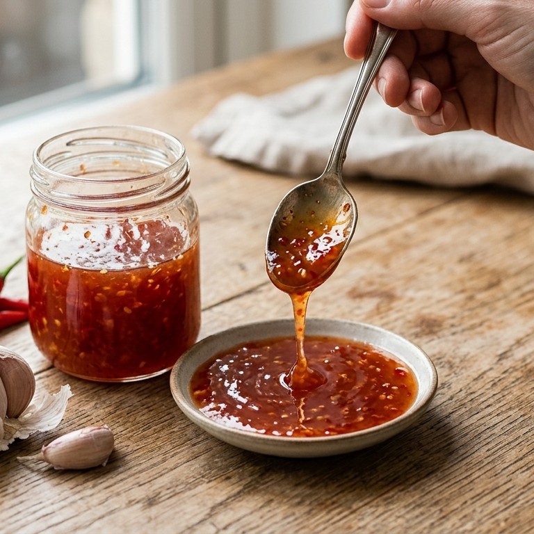 Natuurlijke zoete chillisaus recept