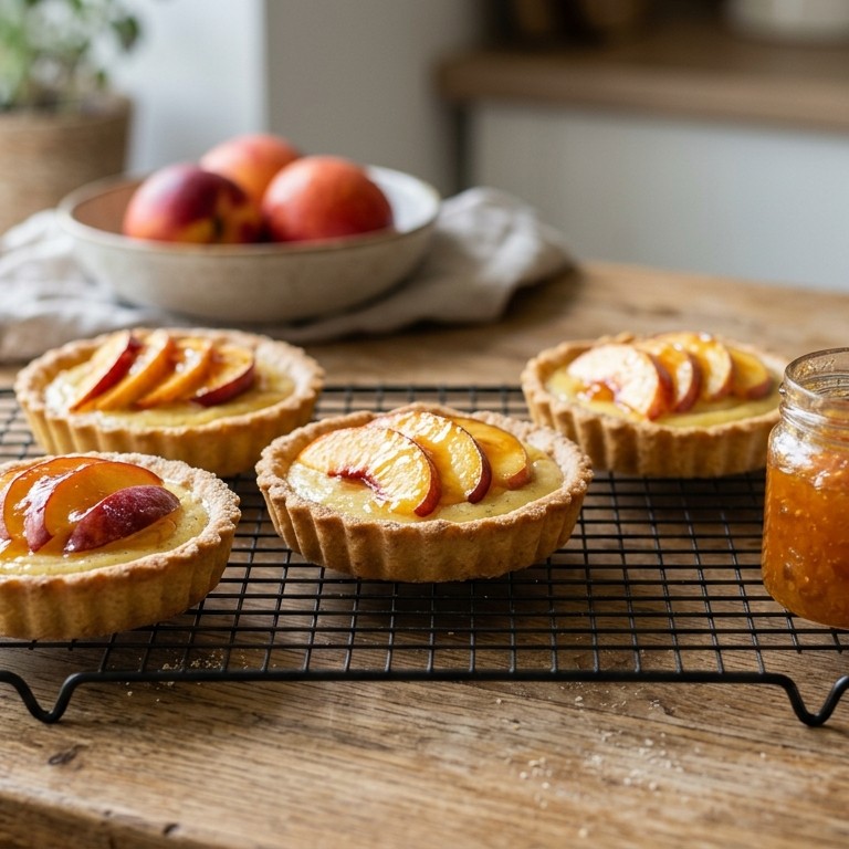 Nectarine-puddingtaartjes recept