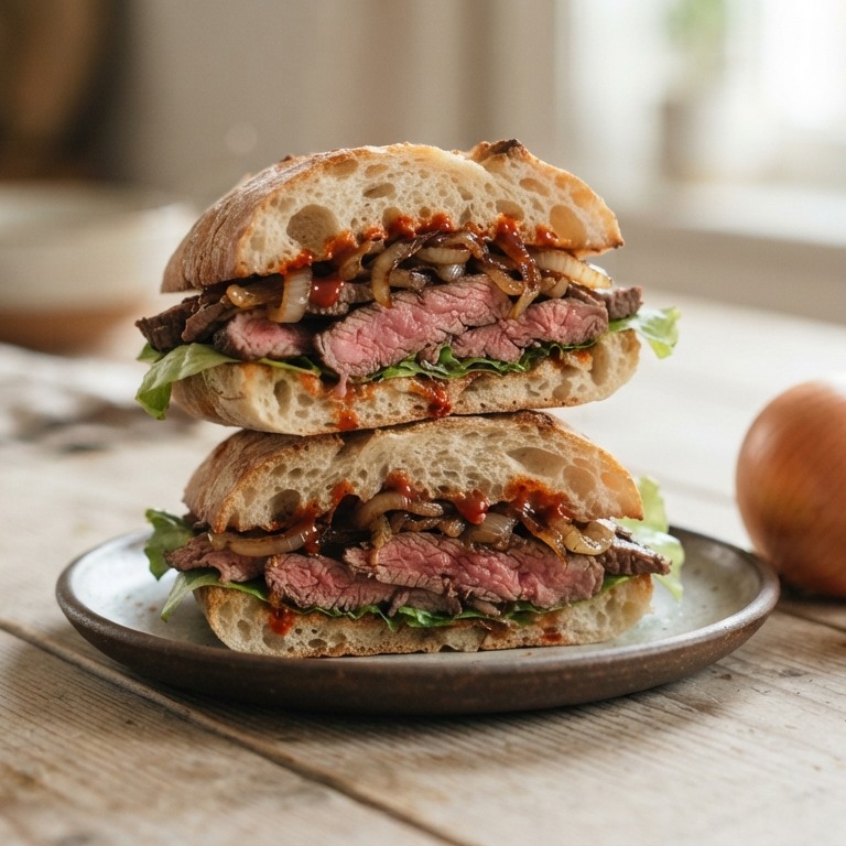 New York Steak Sandwich recept