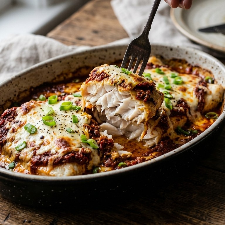 Nijlbaars met rode pesto en mozzarella recept