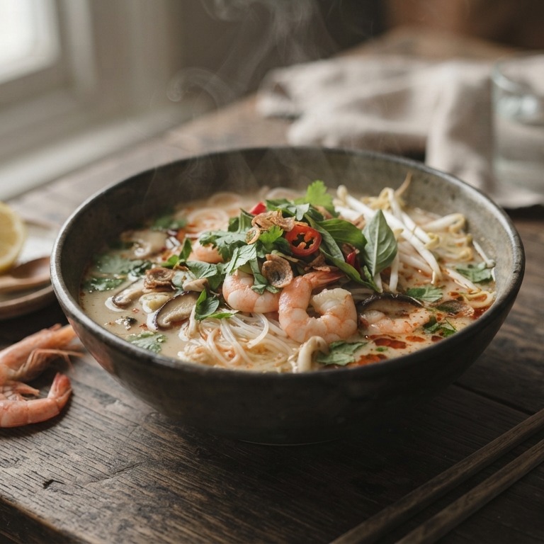Noedel-garnalensoep recept