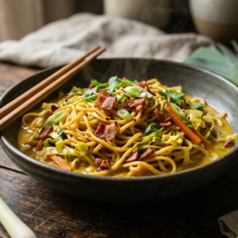 Noodles met nasigroenten recept