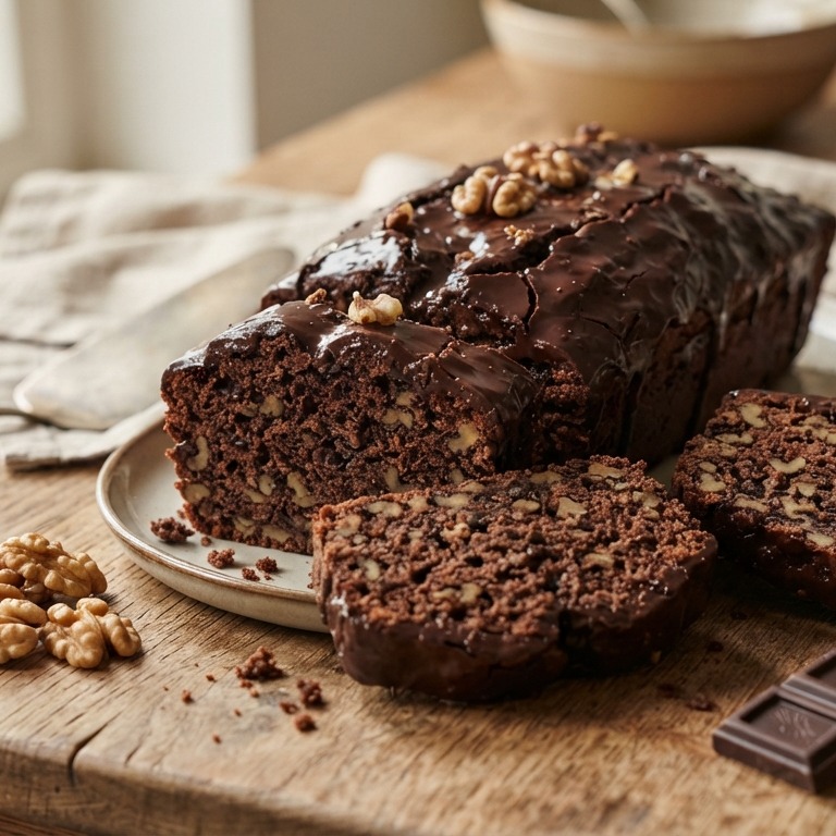 Noten-cake met chocolade recept