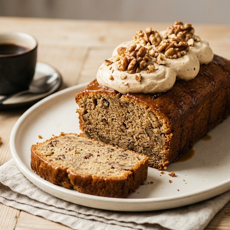 Notencake met koffieroom recept
