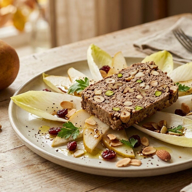 Notenpaté op witlofsalade recept