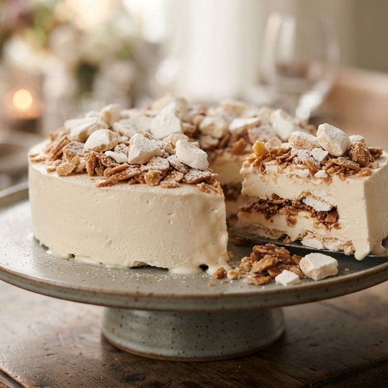 Nougatine ijstaart recept