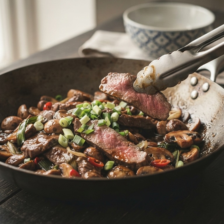 Nuai man hoi (Thaise biefstuk) recept