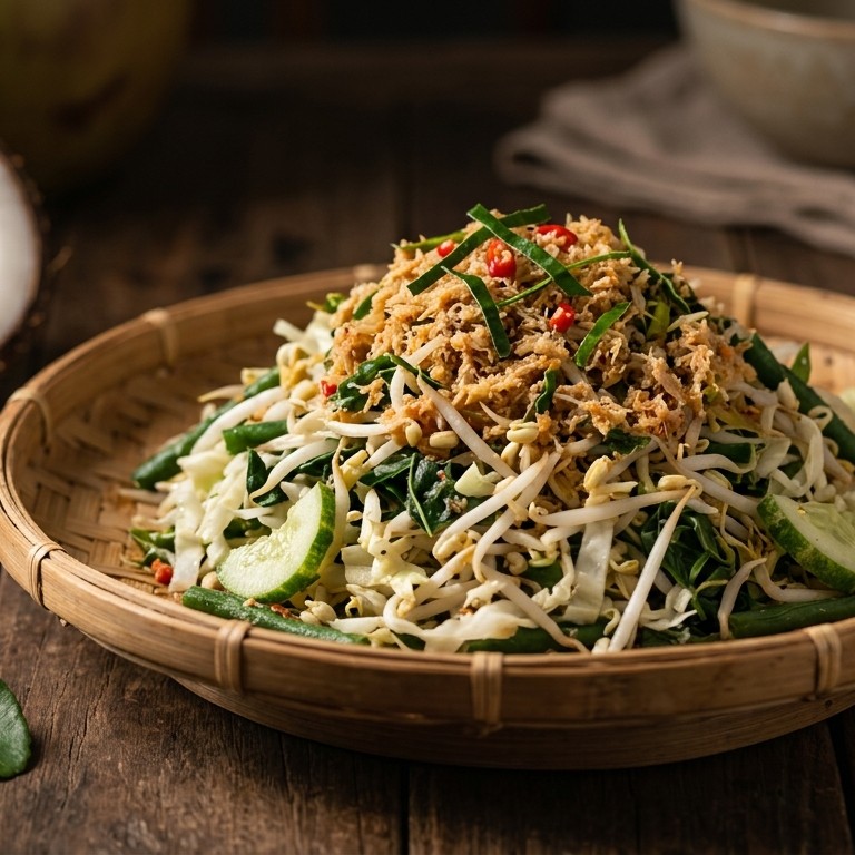 Oerap-oerap (groentesalade met kokos) recept