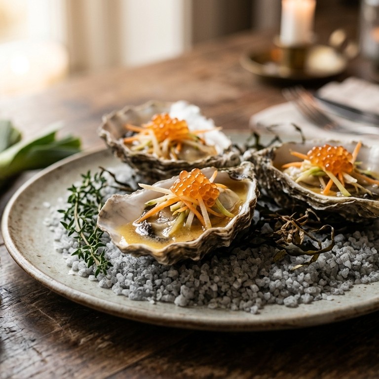 Oesters met kaviaar recept