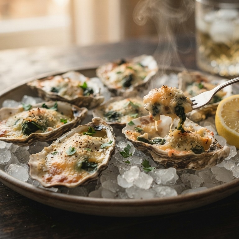 Oesters met pastis onder de grill recept