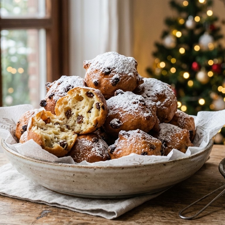 Oliebollen met rozijnen recept