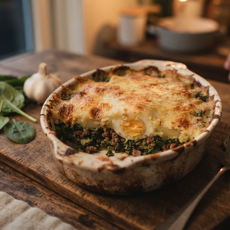 Oma's spinazieschotel recept