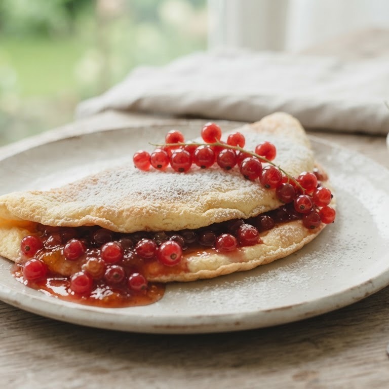 Omelet met aalbessen recept