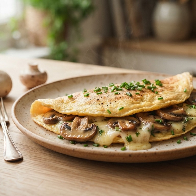 Omelet met champignons recept