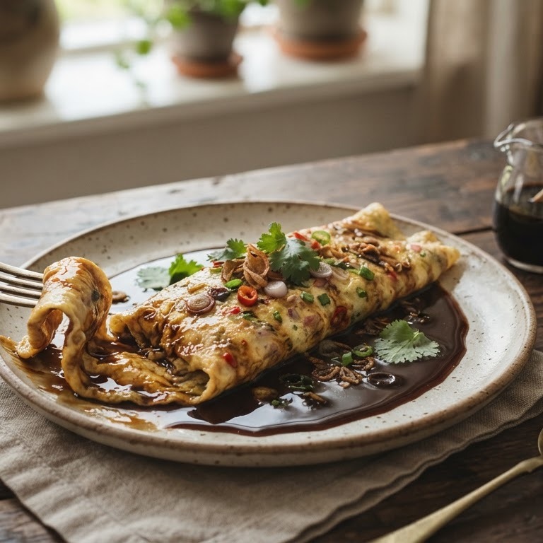 Omelet met ketjap recept