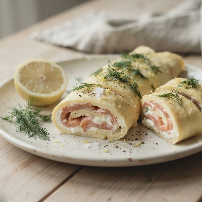 Omelet met zalm en ricotta recept