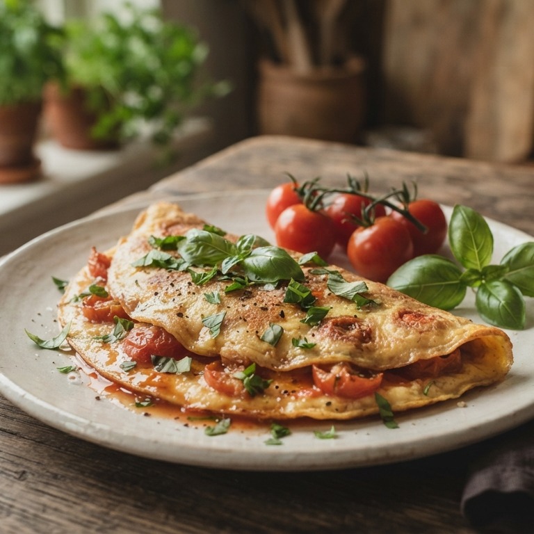 Omelet tomaat recept