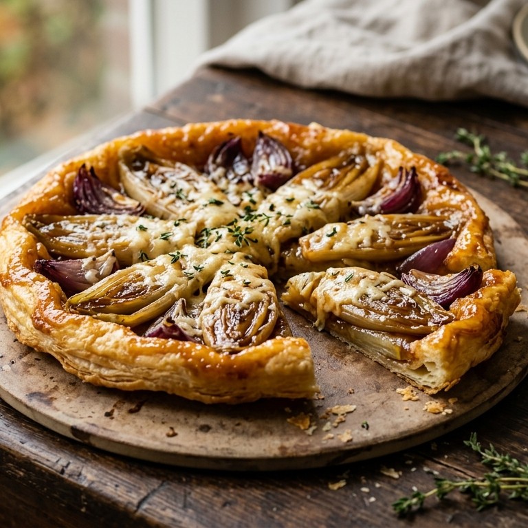 Omgekeerde witloftaart (witlof tarte tartin) recept