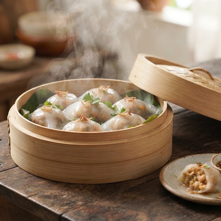 Oosterse gestoomde gehaktpasteitjes recept