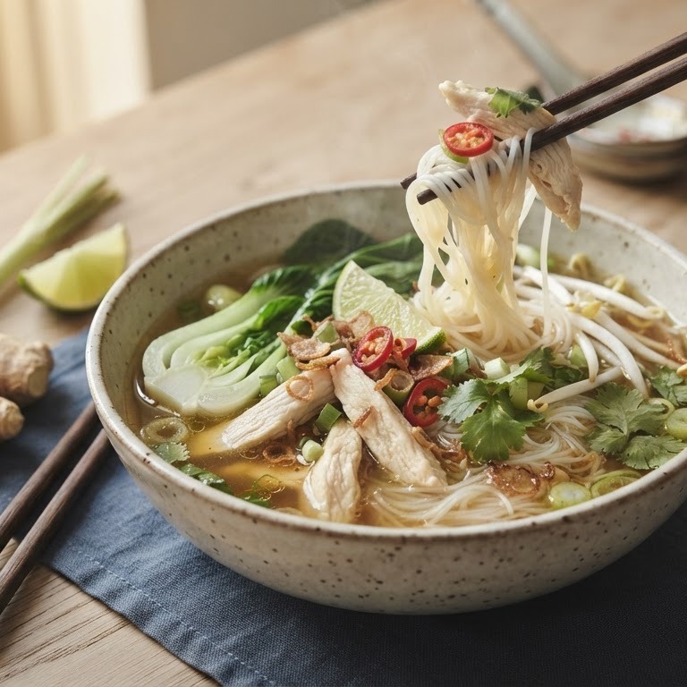 Oosterse kippensoep recept
