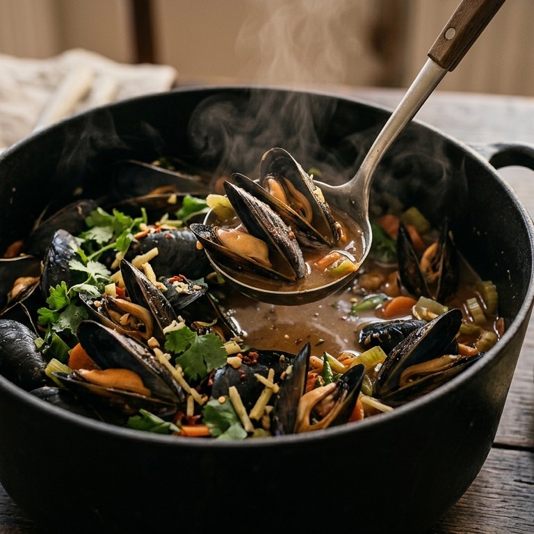 Oosterse mosselen recept