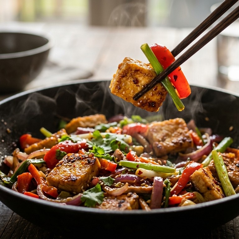 Oosterse roerbak  met quorn en groenten recept