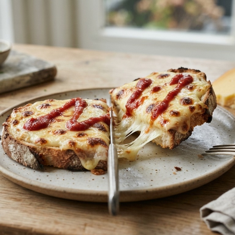 Open tosti recept