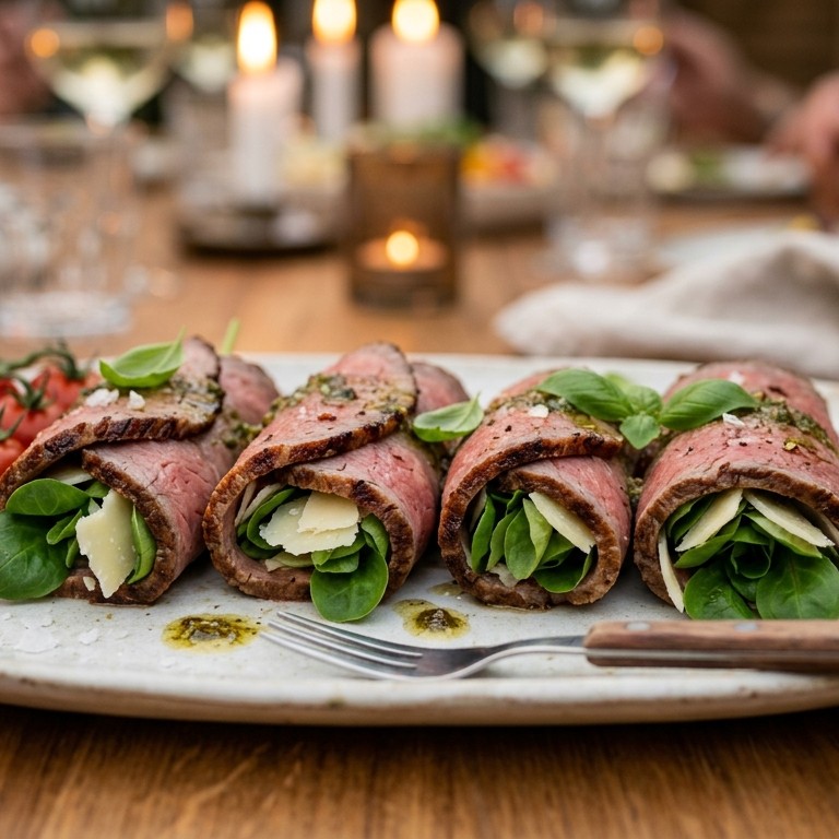 Opgerolde carpaccio met tomaatjes recept