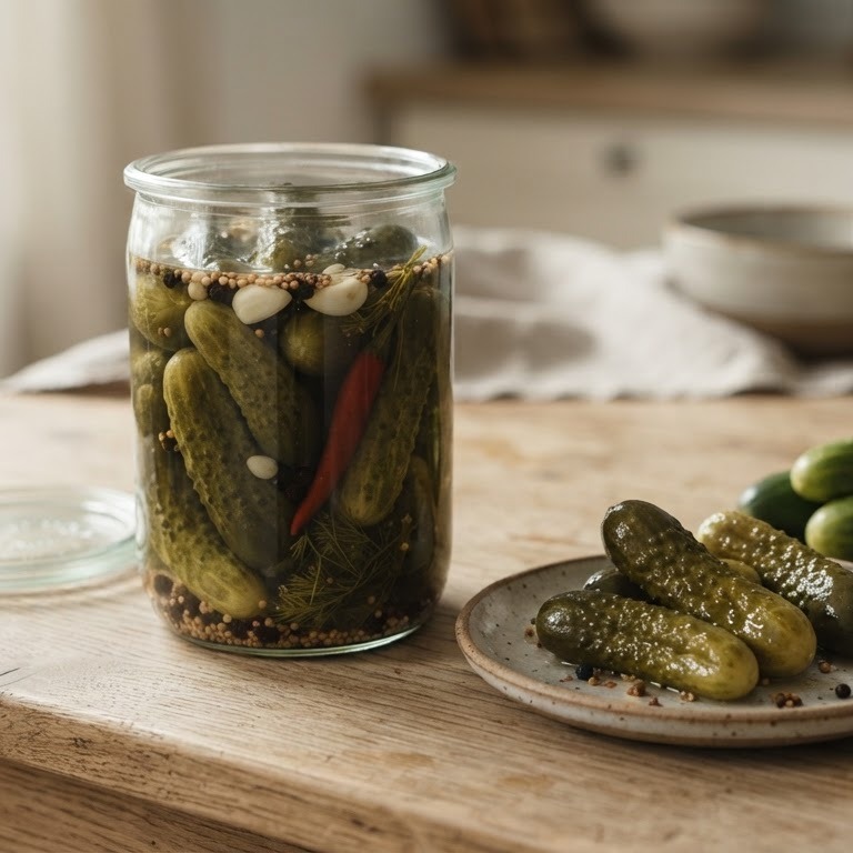 Opleggen van augurken recept