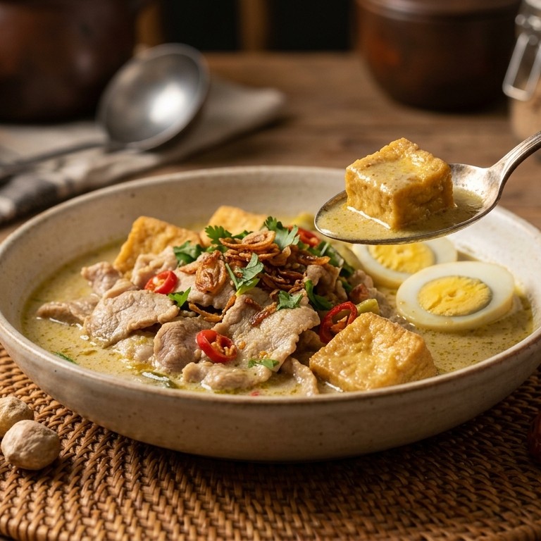 Opor Tjampoer recept