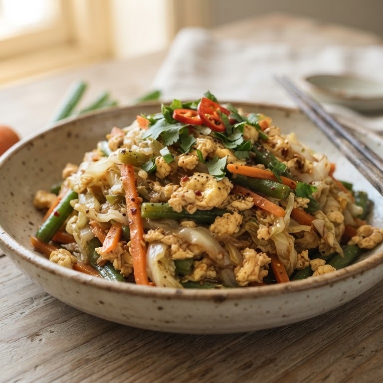 Ora Arik (gekruide groenten met eieren) recept