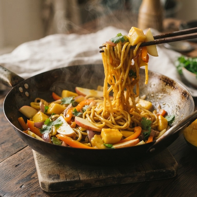 Oranje wok recept