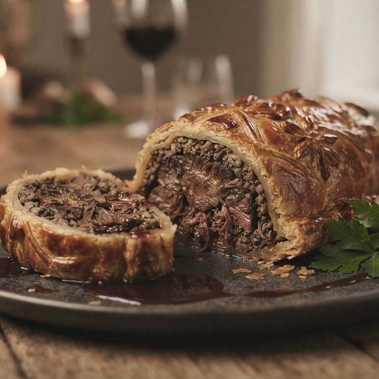 Ossenstaart á la Wellington recept