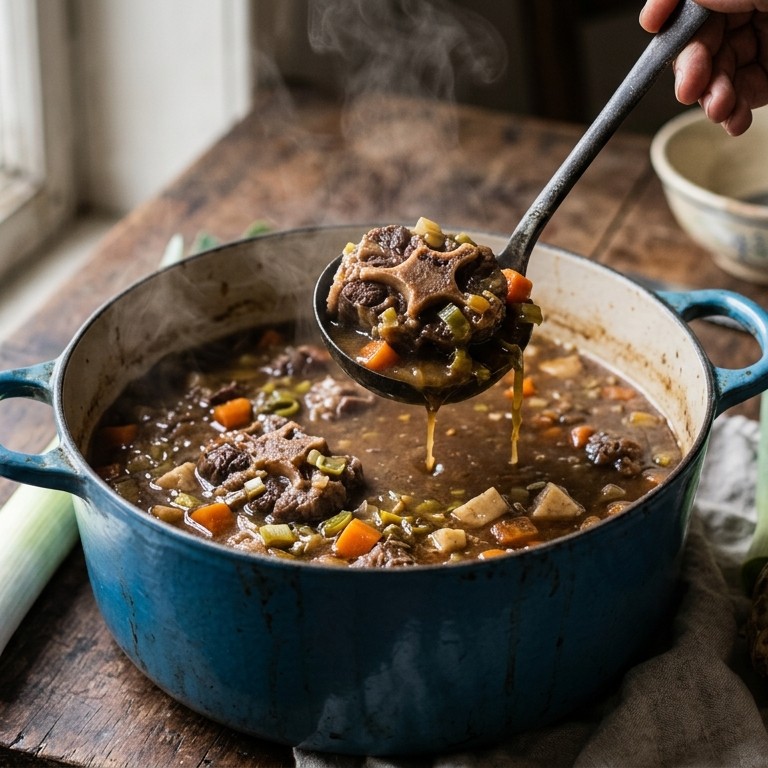 Ossenstaartsoep van mijn grootmoeder recept