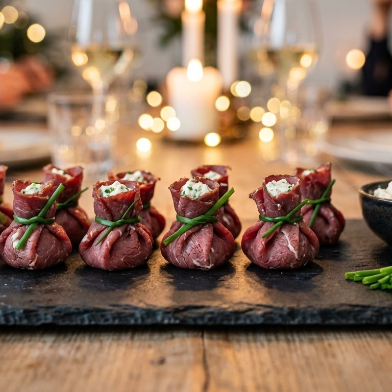 Oudjaarshapje rookvleespakketjes recept
