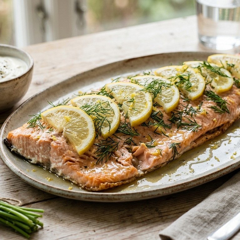 Ovengebakken zalmfilet recept
