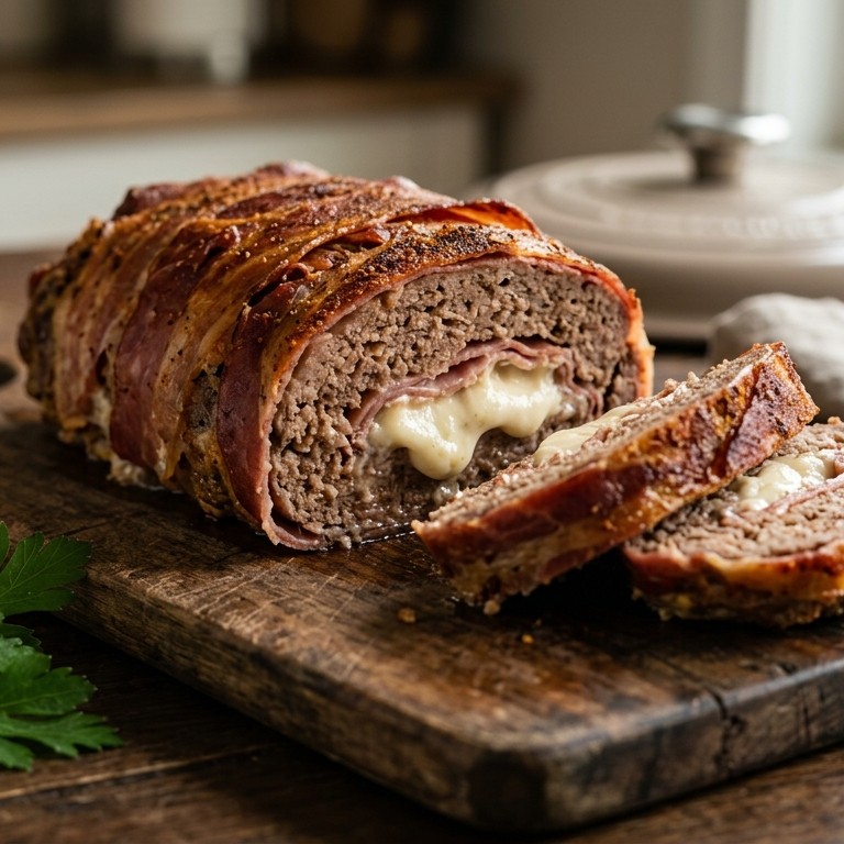 Ovengehakt met ham en monchou recept