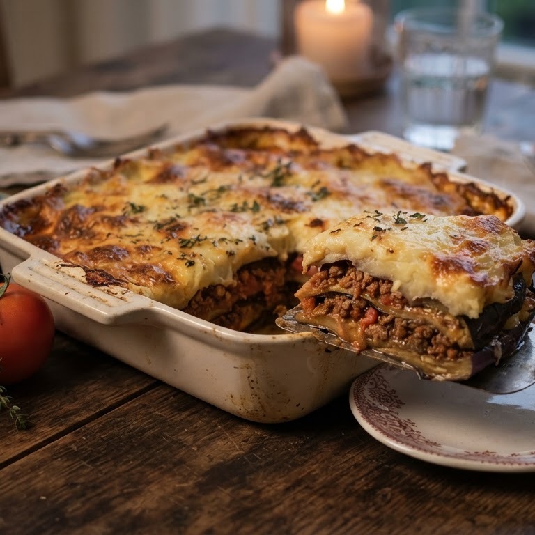 Ovenschotel aubergine-gehakt recept