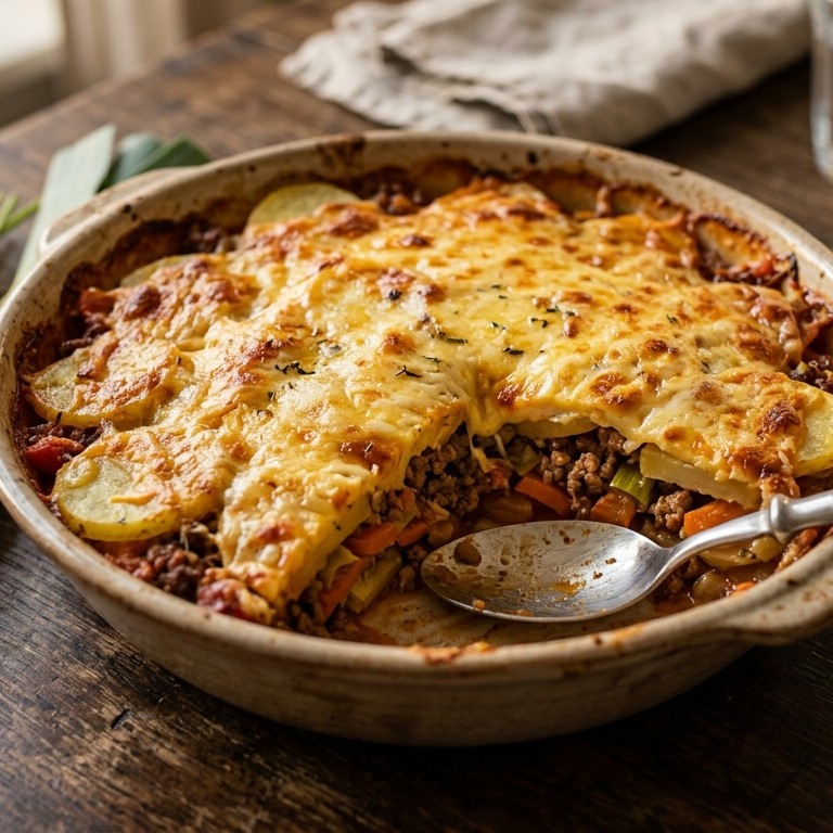 Ovenschotel met gehakt en groenten recept