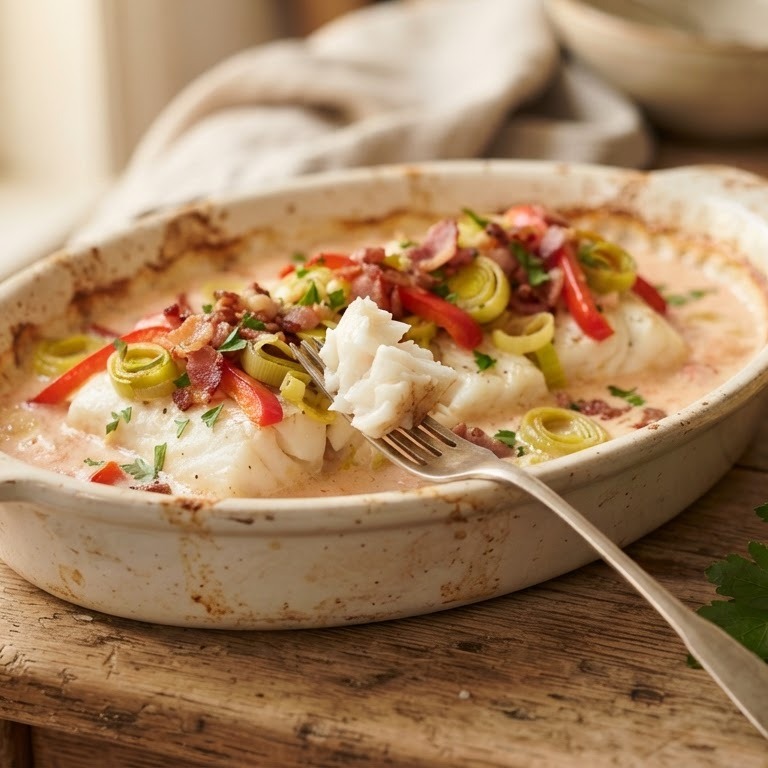 Ovenschotel met kabeljauw recept