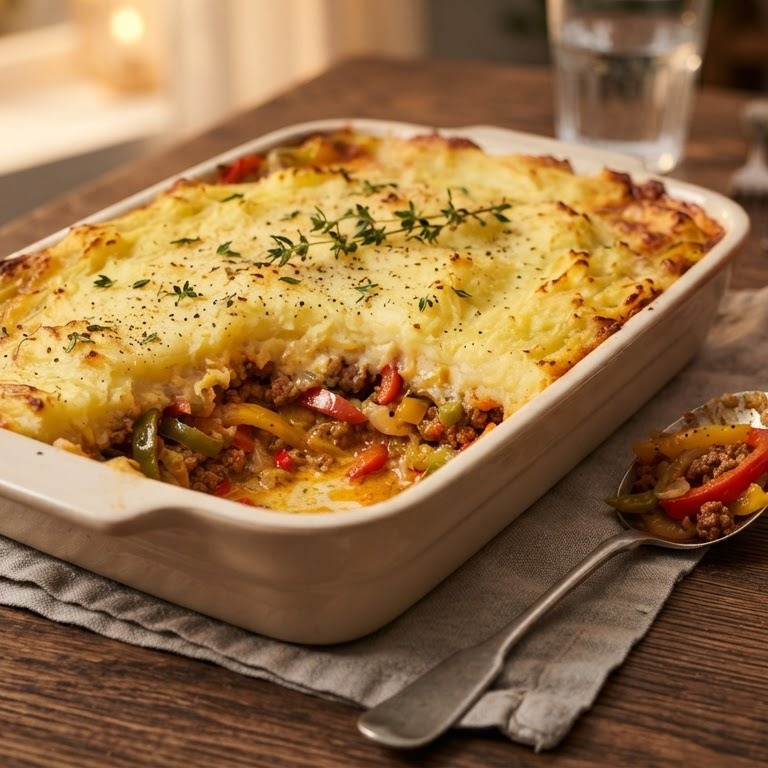 Ovenschotel met paprika's recept