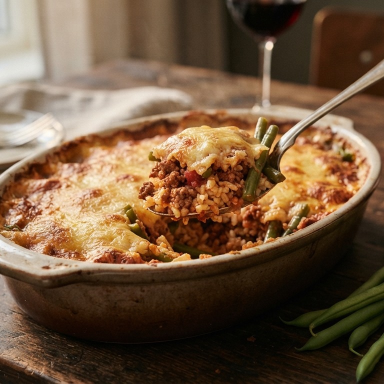 Ovenschotel met sperziebonen recept