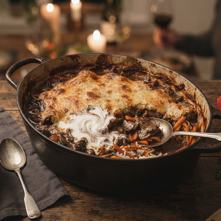 Ovenschotel met wildragout recept