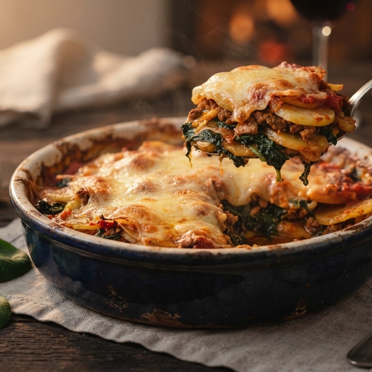 Ovenschotel spinazie en shoarma recept